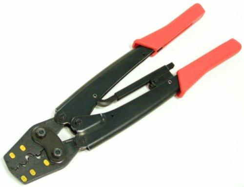 Ratchet Crimping Tool HT-504 for AWG20-18/16-14/12-10/8/6 Non-Insulated Terminal